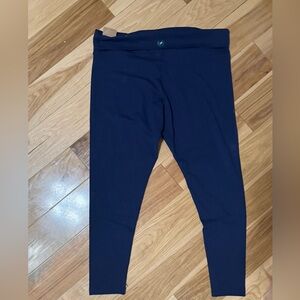 NWT-Victoria Secret Pink Navy Blue fold over Leggings